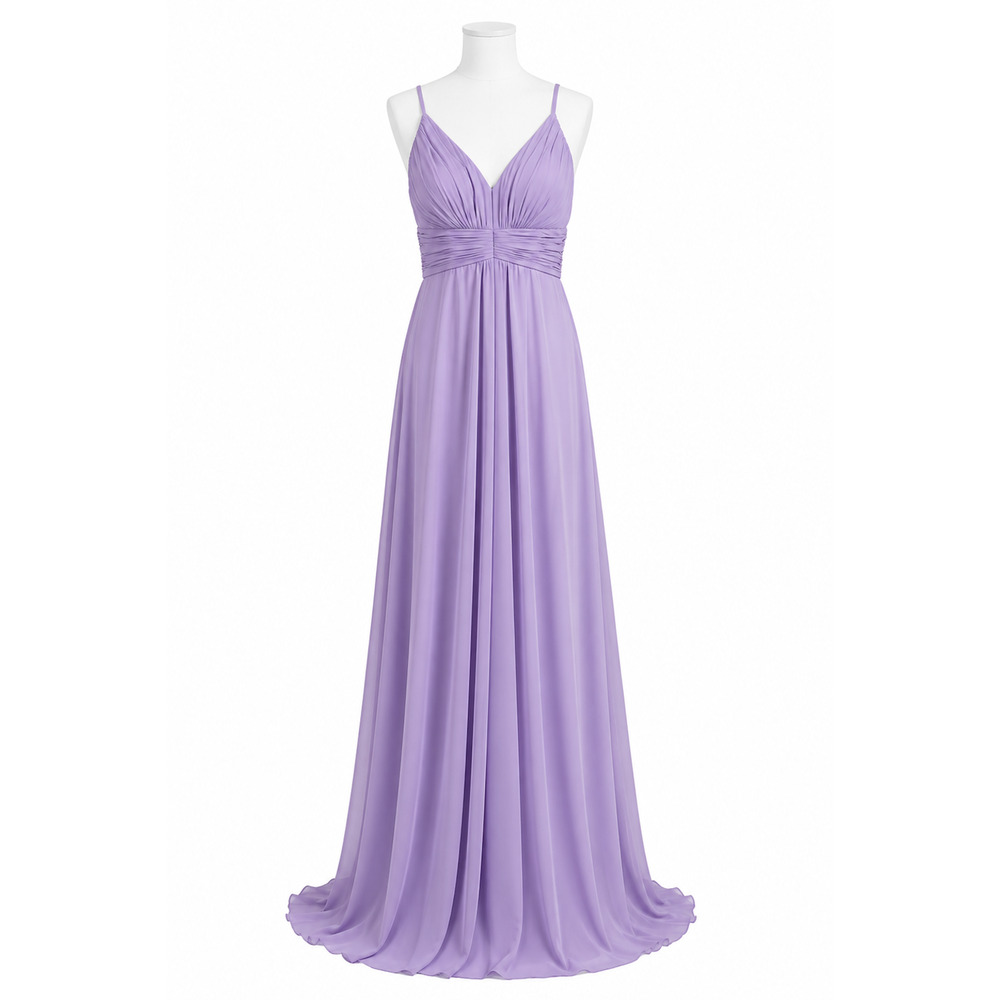Prom Dress Long Formal Lilac Lavender Evening Gown Birdy Grey Bridesmaid Small - Picture 1 of 10